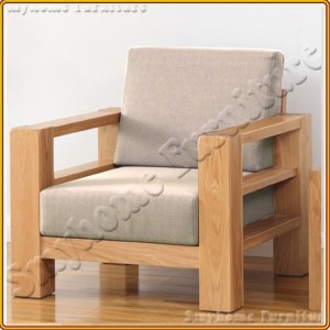ChunKy Oak - Sofa Đơn : Nệm Ghế Màu Kem